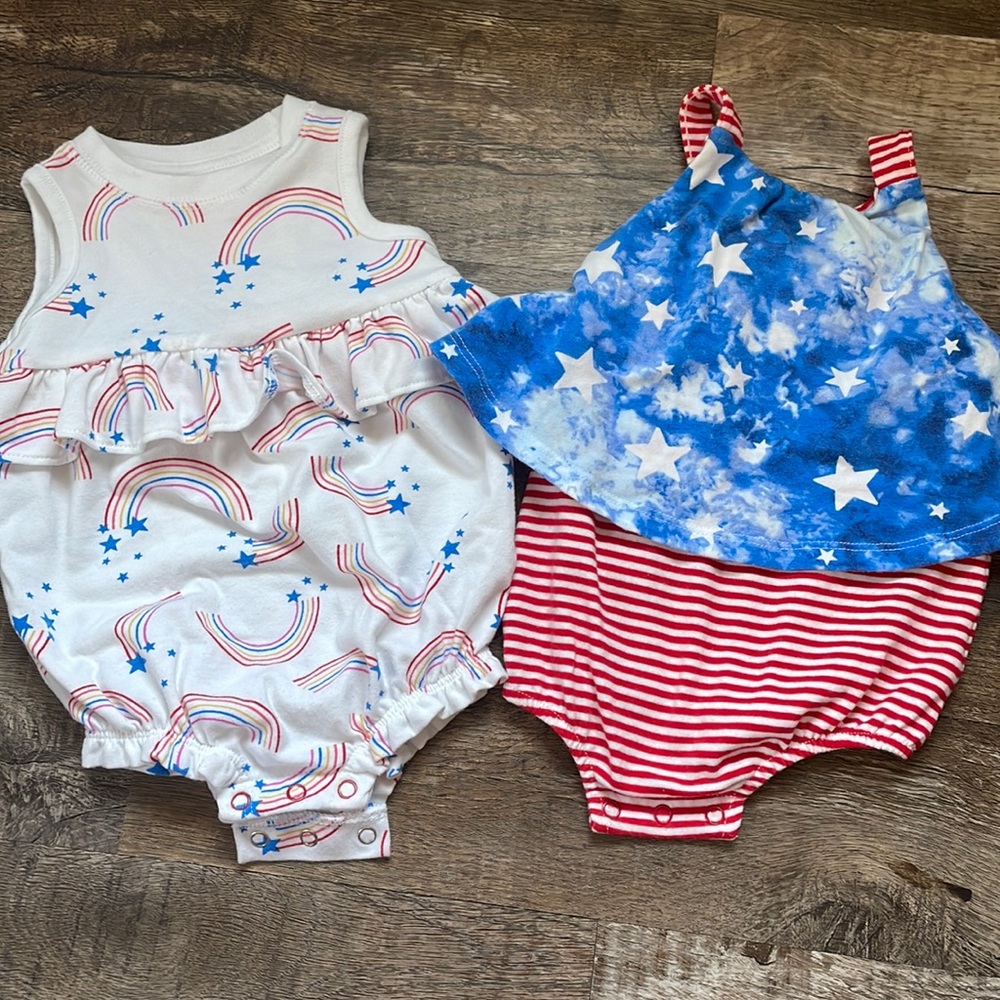 4th of July Rompers